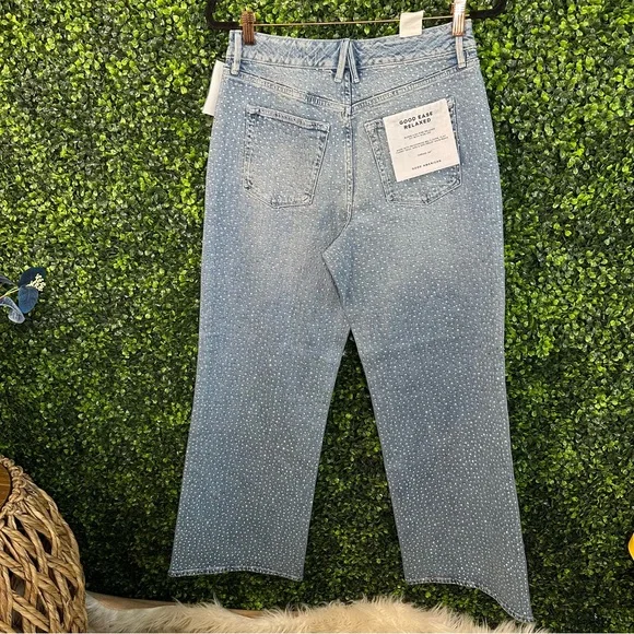 Nwt good‎ American Good ease relaxed fully rhinestones crystals